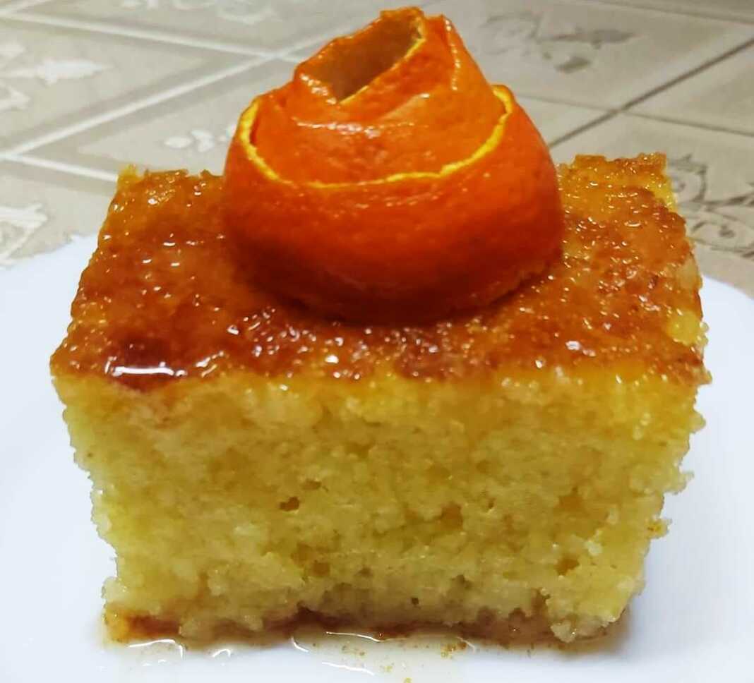 Πορτοκαλόπιτα με σιμιγδάλι