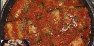 Μελτζάνες ρολάκια στο τηγάνι