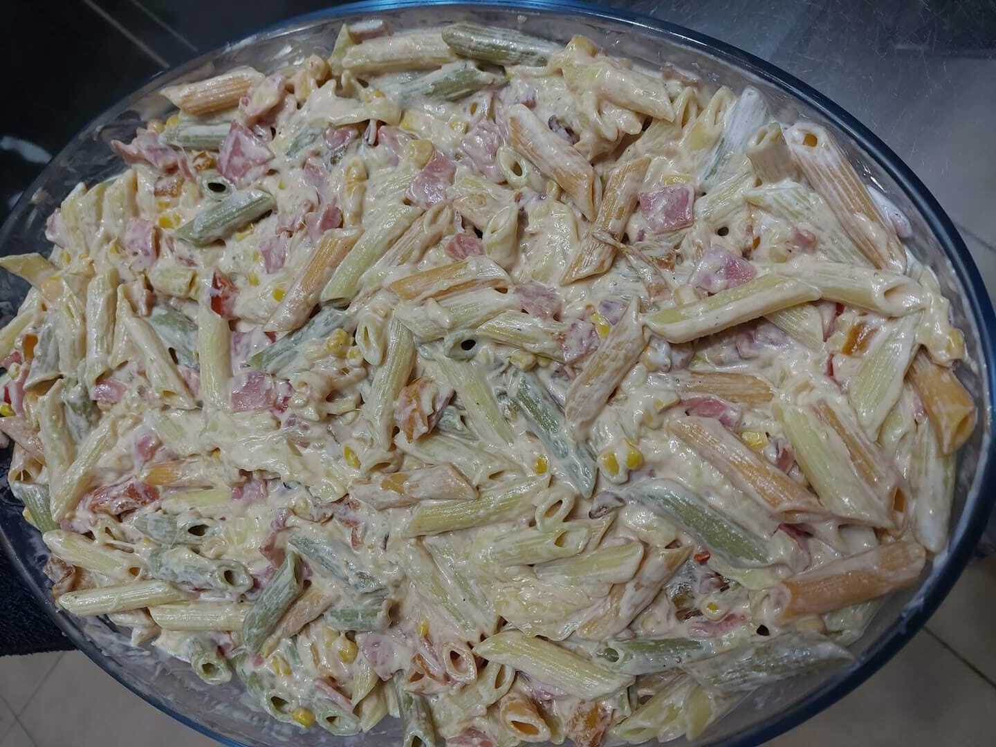 Πέννες τρικολόρε στο φούρνο