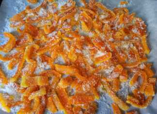 Zαχαρωμένες φλούδες πορτοκάλι