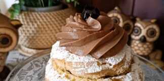 Ζεπολε με κρέμα σοκολάτας