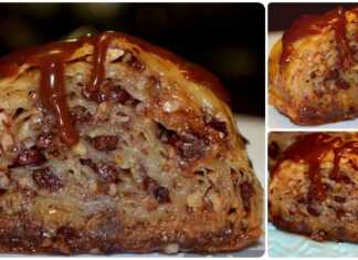 Mπακλαβάς Ρολό με σοκολάτα