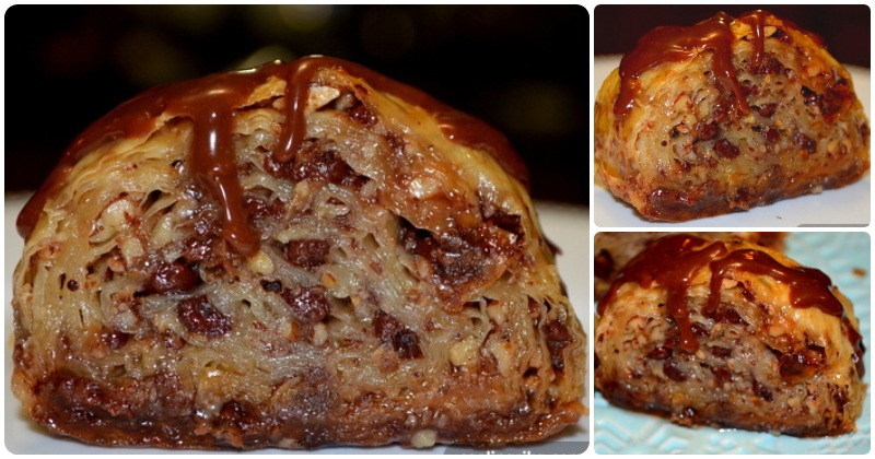 σοκολατομπλακλαβας Mπακλαβάς Ρολό με σοκολάτα