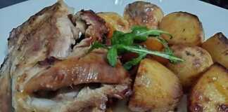 Αρνάκι Φούρνου με πατάτες