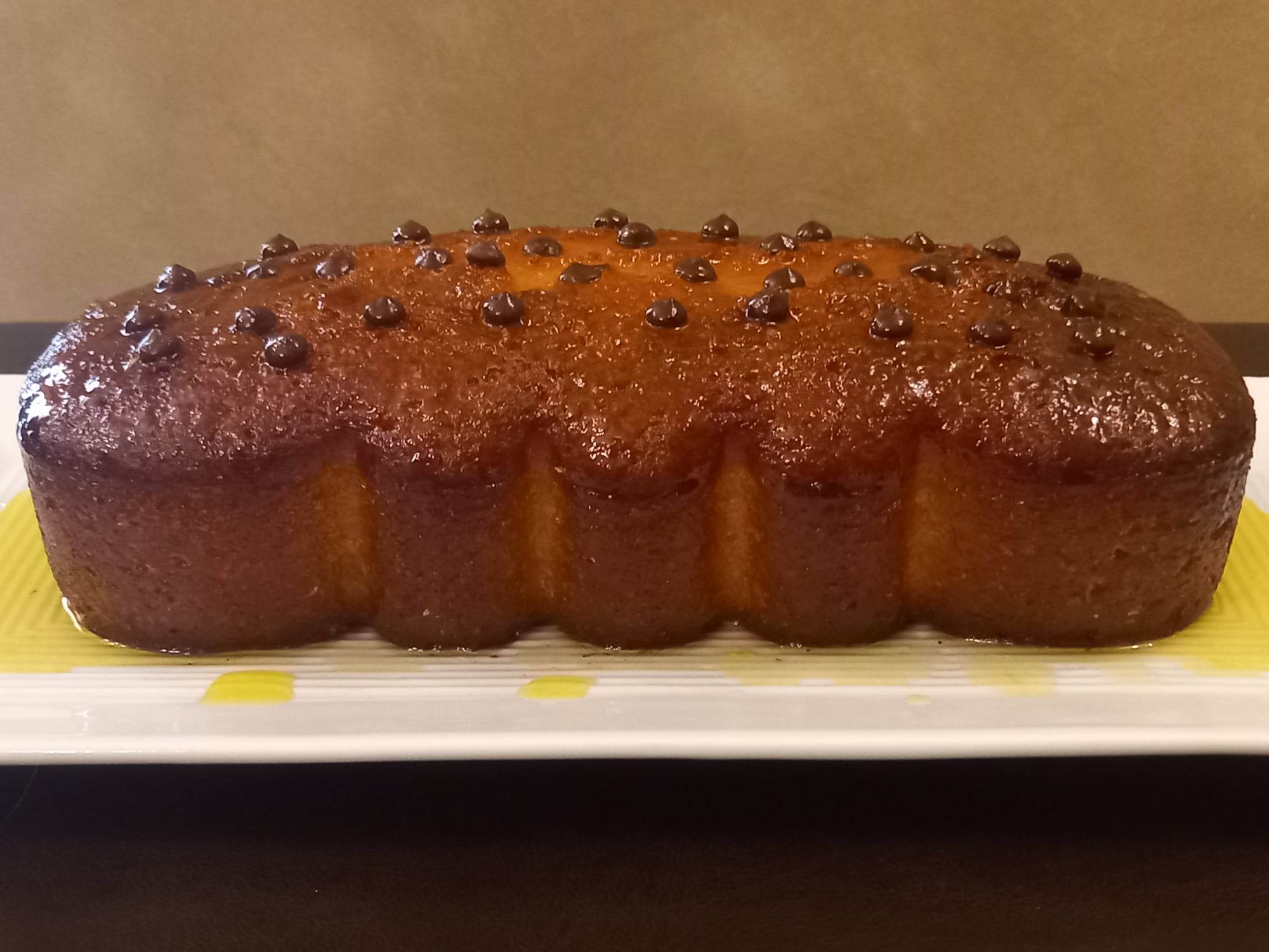 Σιροπιαστό κέικ πορτοκάλι