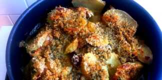 Μπαχαράτο Κοτόπουλο στο φούρνο με πατάτες