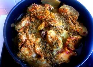 Μπαχαράτο Κοτόπουλο στο φούρνο με πατάτες