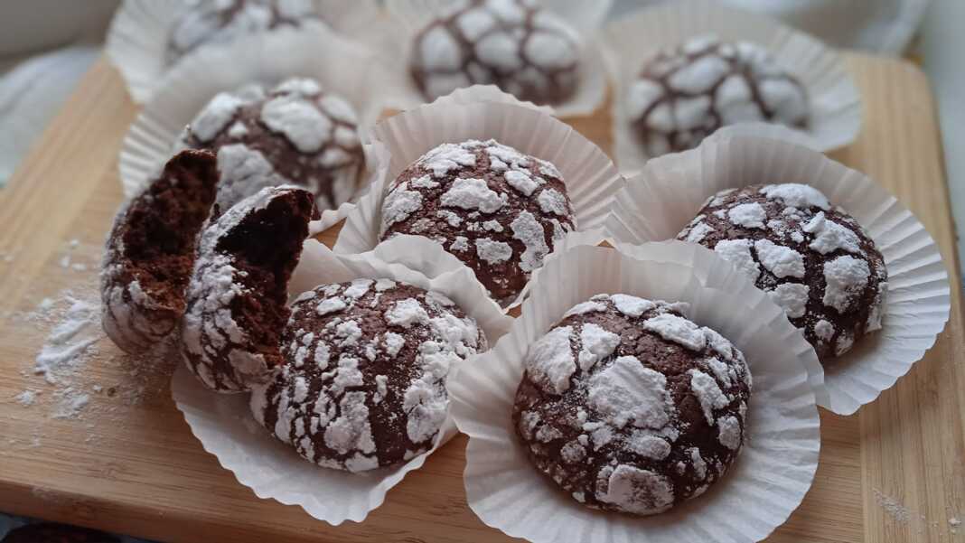 Μαρμάρινα μπισκότα σοκολάτας