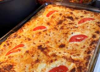 Λαζάνια, πιπεριες, μανιταρια, τυριά κ μπεσαμέλ