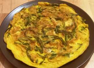 ομελέτα με άγρια σπαράγγια