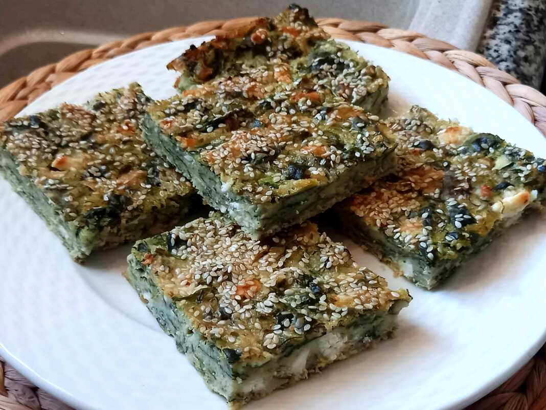 spanakotiropita0 σπανακοτυρόπιτα χωρίς φύλλο