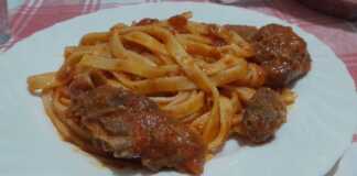 Ταλιατέλες με ρολάκια γεμιστά κρέατος