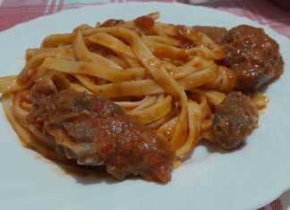 Ταλιατέλες με ρολάκια γεμιστά κρέατος