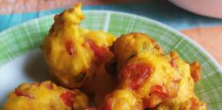 Τηγανίτες με ντοματίνια και βασιλικό