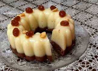 δίχρωμος χαλβάς σιμιγδαλιού