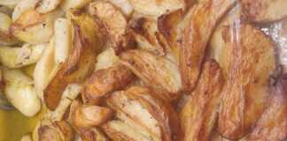 Τραγανές μουσταρδατες πατάτες φούρνου