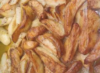 Τραγανές μουσταρδατες πατάτες φούρνου