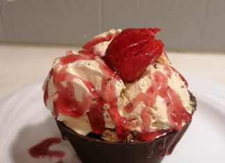 Παγωτά Καραμέλα σε μπολάκια απο σοκολάτα