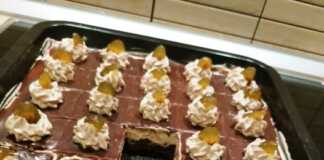 Πάστα ταψιού με κρέμα σοκολάτας