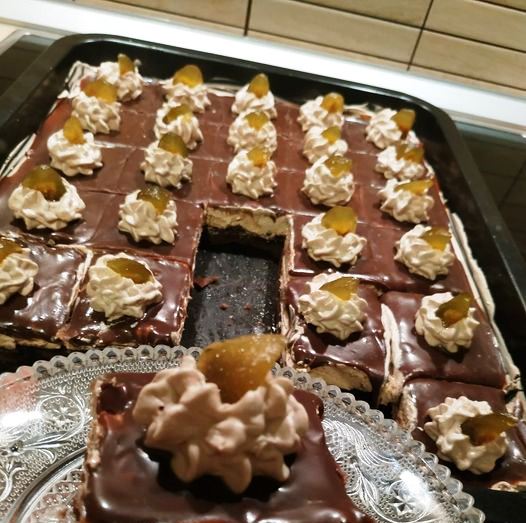 PastaSokolata Πάστα ταψιού με κρέμα σοκολάτας