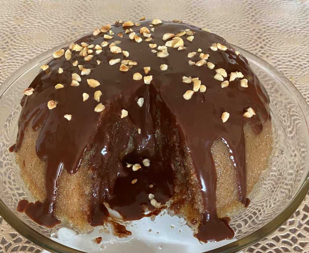 Χαλβάς λάβα με καβουρδισμενα φουντούκια