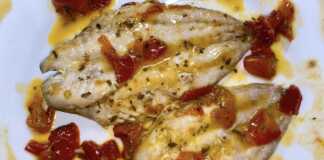 Φιλέτα σκουμπρί με ντοματίνια