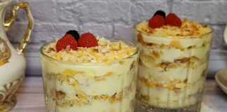 Το γλυκό "Napoleon" σε ποτήρι