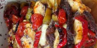 Χοιρινo με καπνιστό τυρί