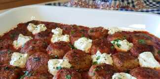 Κεφτέδες με τυρί στο φούρνο