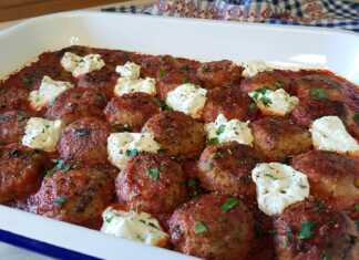 Κεφτέδες με τυρί στο φούρνο