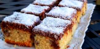 Κέικ με σοκολάτα και καρύδα