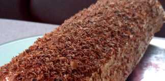 Ρολό με μαρμελάδα και κρέμα