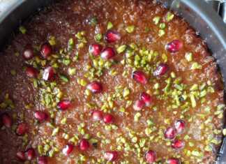 Κανταΐφ και μοτσαρέλα - κουνεφέ. 