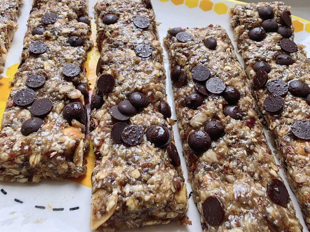 Μπάρες βρώμης με σοκολάτα