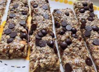 Μπάρες βρώμης με σοκολάτα