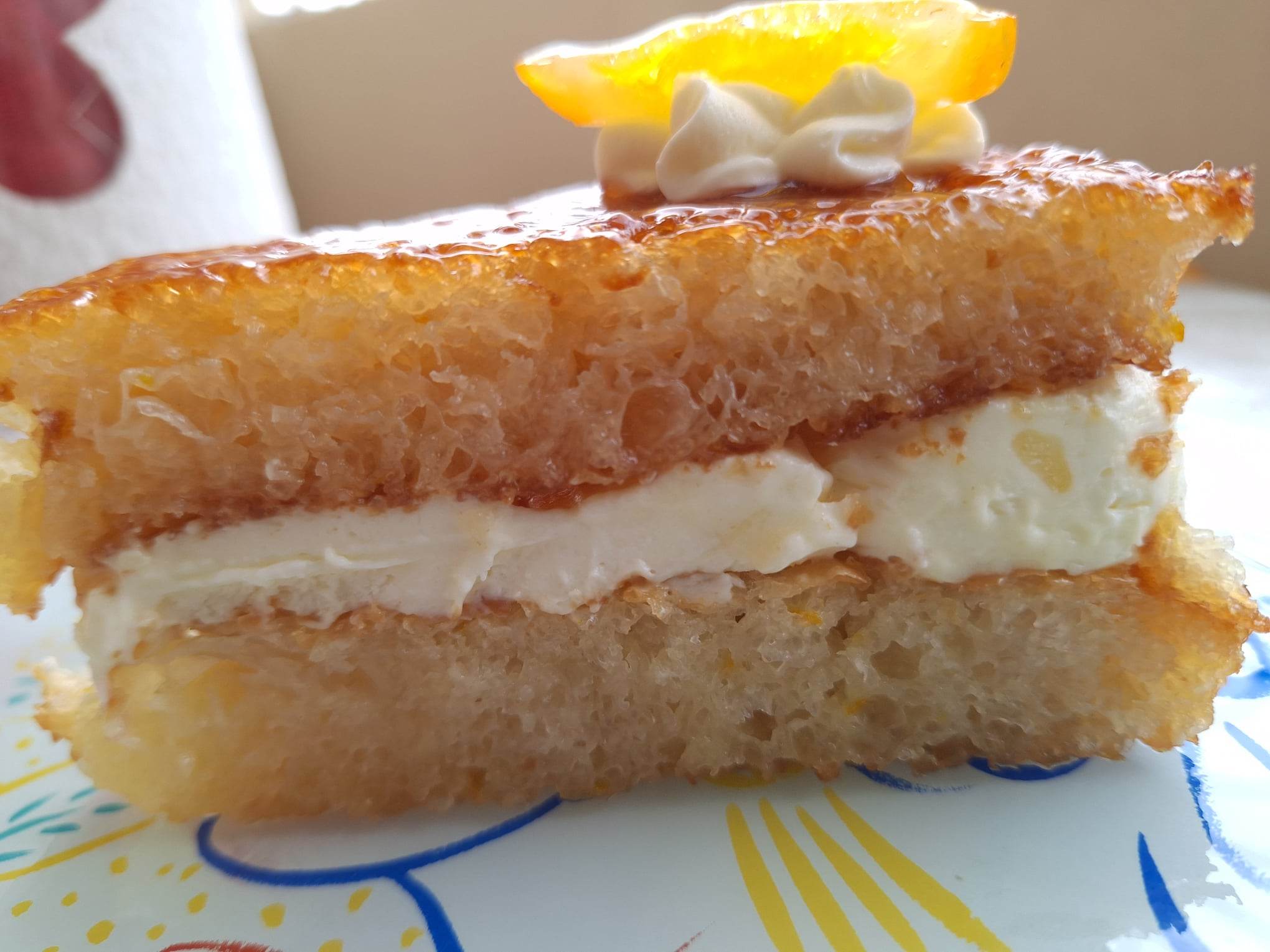 Πορτοκαλόπιτα με κρέμα τυριού 