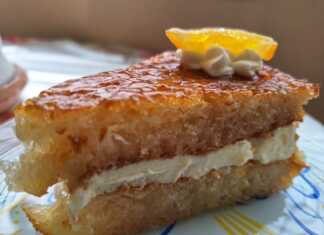 Πορτοκαλόπιτα με κρέμα τυριού 