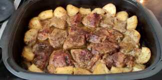 Χοιρινό στην γάστρα με πατατούλες