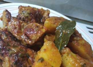 Κοκκινιστό χοιρινό με πατάτες στο φούρνο