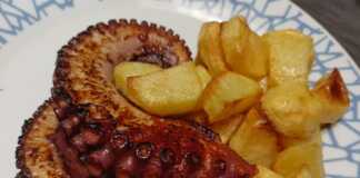 Ψητό χταπόδι με πατάτες