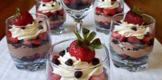 Παρφέ Σοκολάτας με κρέμα μασκαρπόνε 🍓🍫🍨 Παρφέ Σοκολάτας με κρέμα μασκαρπόνε