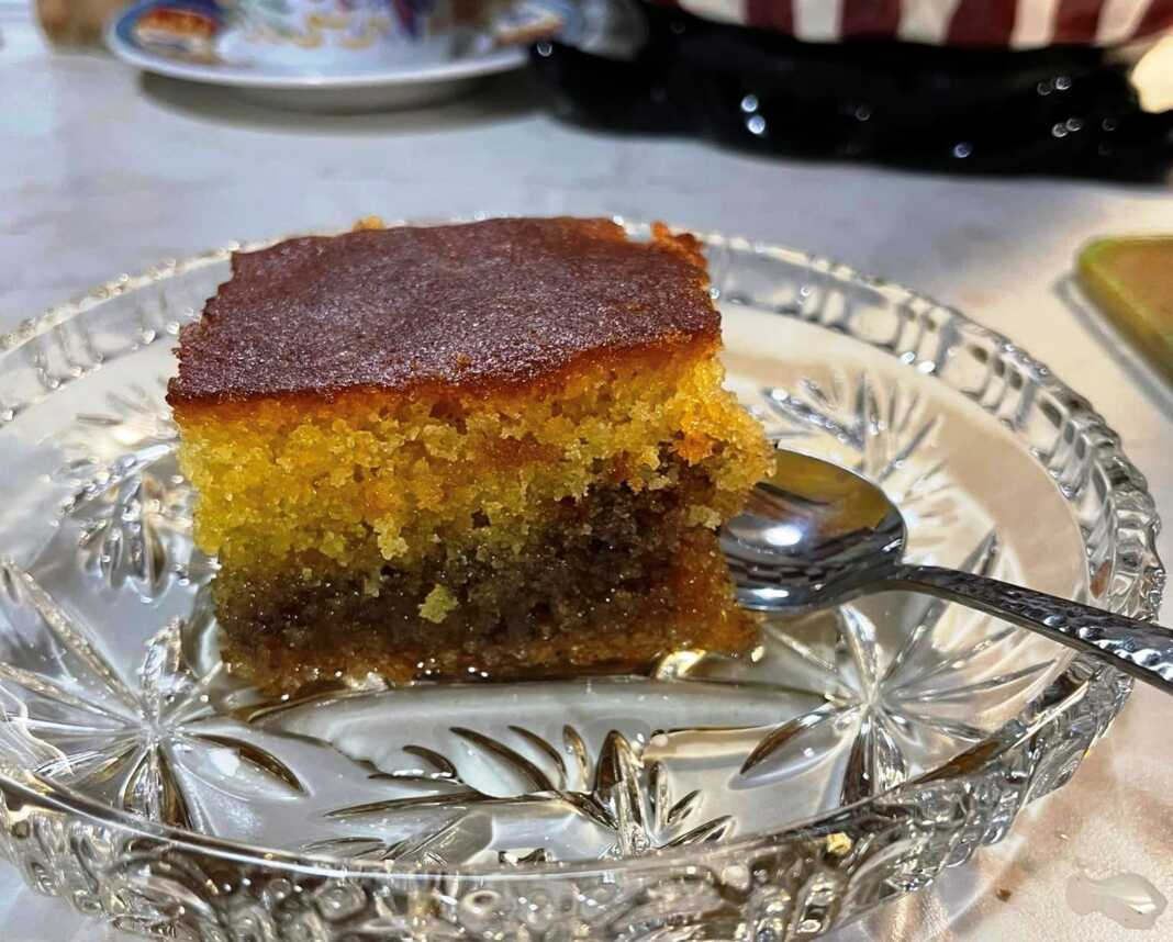 karidopitaRavani Καρυδόπιτα-Ρεβανί