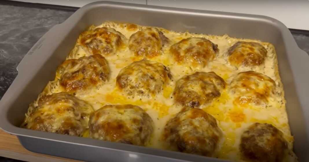 keftedesMpesamel Κεφτέδες φούρνου με μπεσαμέλ και τυρί