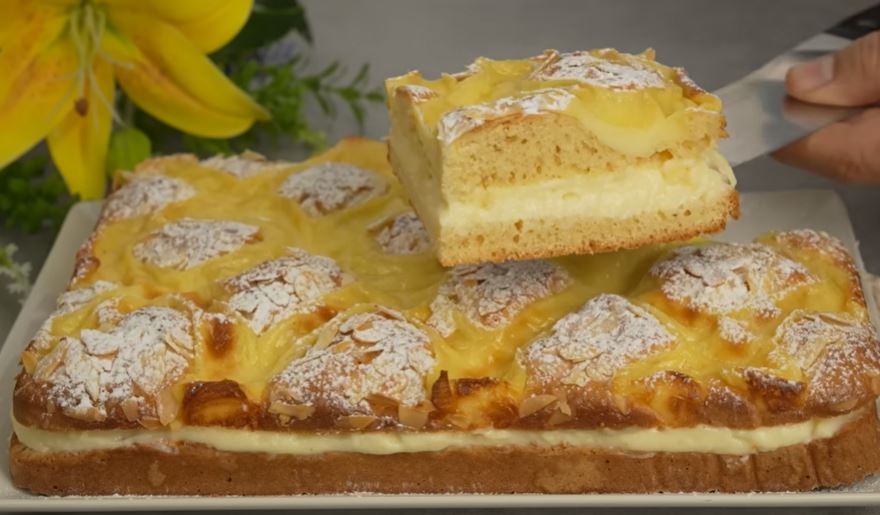 keikKrema1 Κέικ Αμυγδάλου