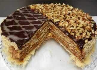 Τούρτα με φύλλα και κρέμα