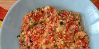 Ομελέτα με πιπεριές φλωρίνης