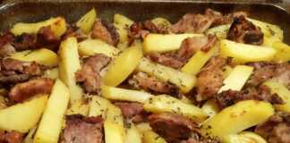 Χοιρινό ψητό στο φούρνο με πατάτες