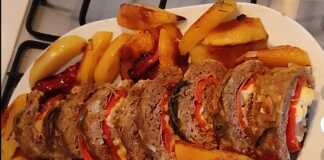 Ρολό κιμά γεμιστό