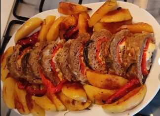 Ρολό κιμά γεμιστό