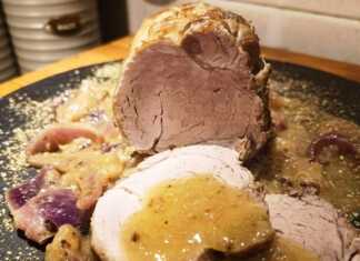 Χοιρινό φιλέτο στο τηγάνι με κρεμμύδια